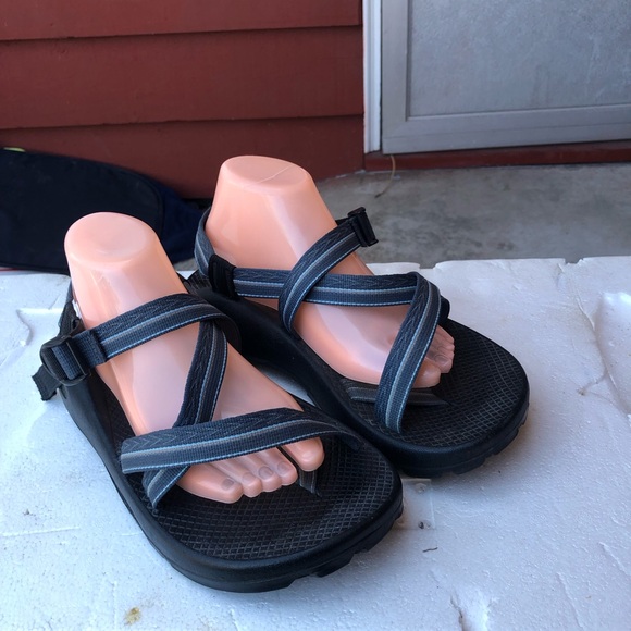 Chaco Z2 Classic Men’s Blue and Gray Striped Sandals Size M9 main image 10